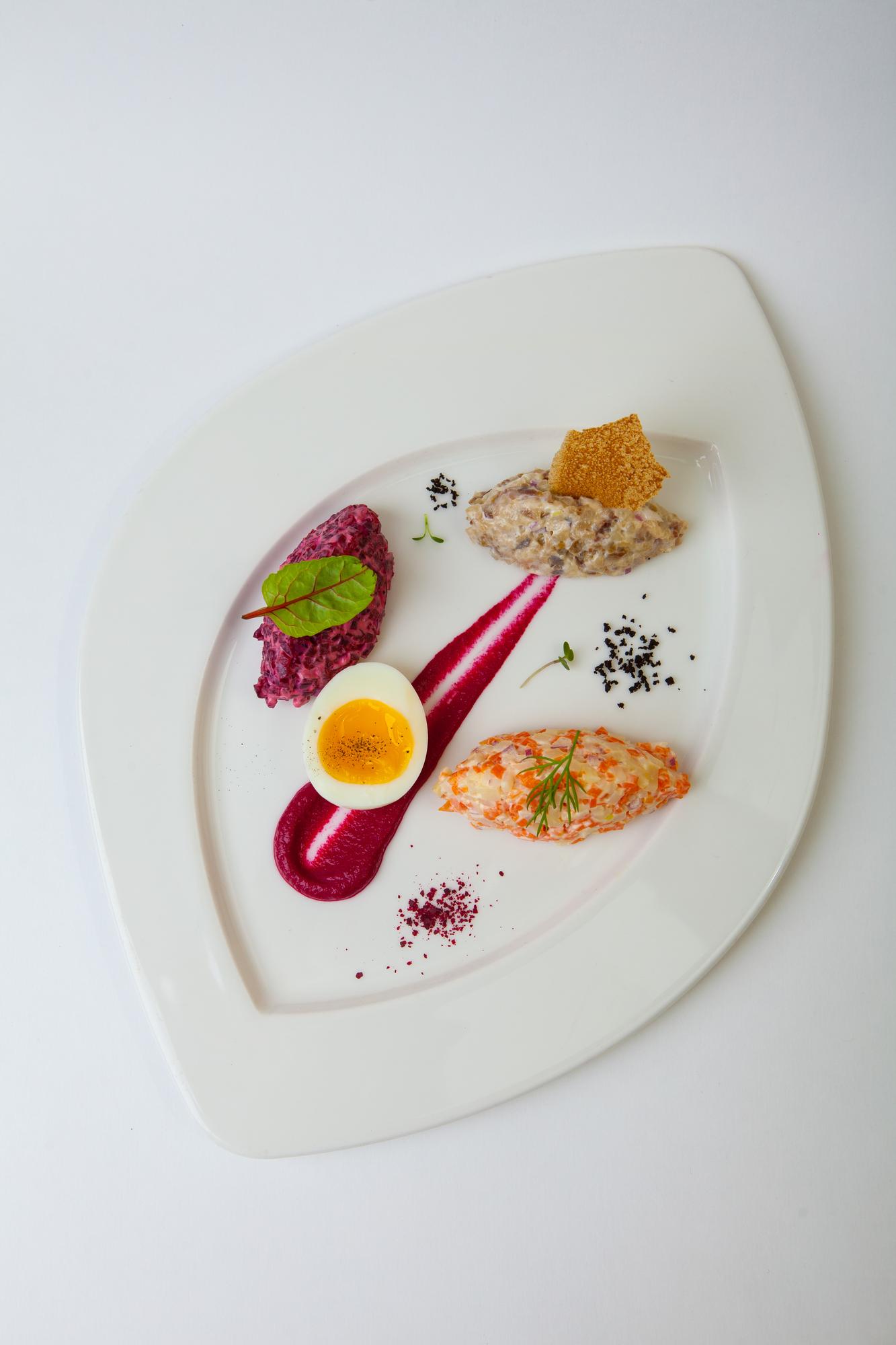 Finished plate styled simply